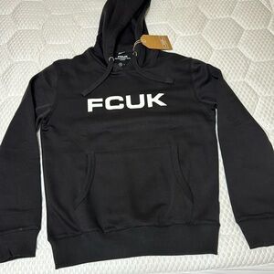 FCUK French Connection NWT hoodie hoody black